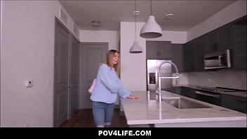Hot Little Blonde Teen Sex With New Landlord For Rent POV